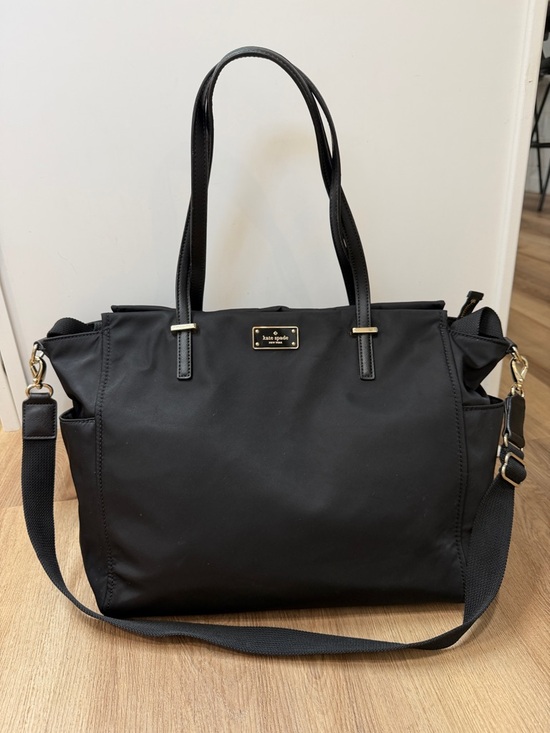 kate spade Handbags - Kate Spade Black Diaper Bag Nylon Baby Large